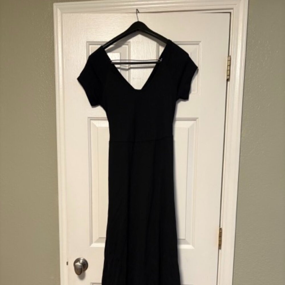 Pact Black Maxi Dress Size M